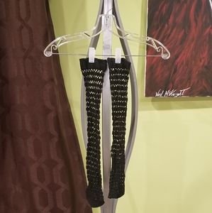 NWOT Black Fishnet Knee Socks